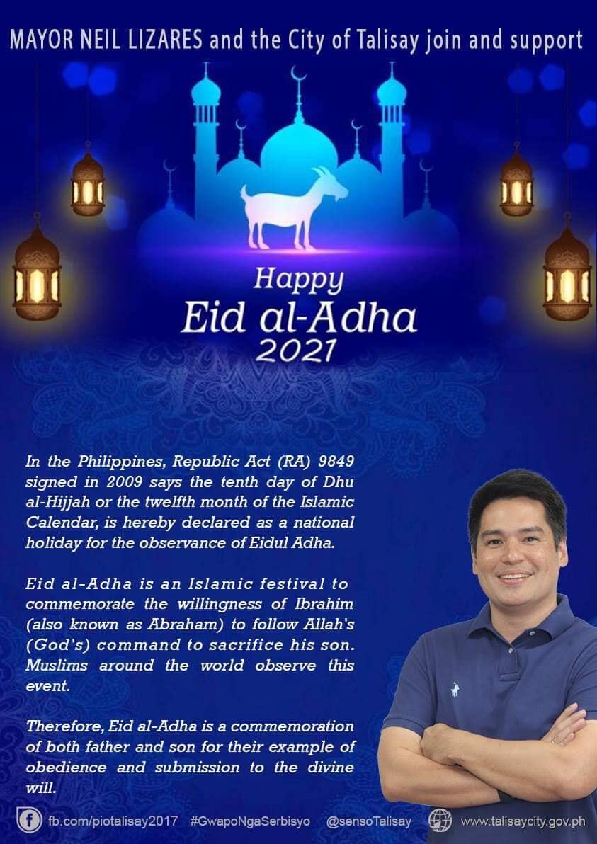 Happy Eid alAdha 2021 Talisay City, Negros Occidental